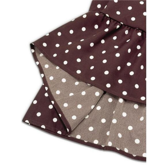 Plus Size Polka Dot Ruffle Hem Mini Dress - Picture 8 of 10